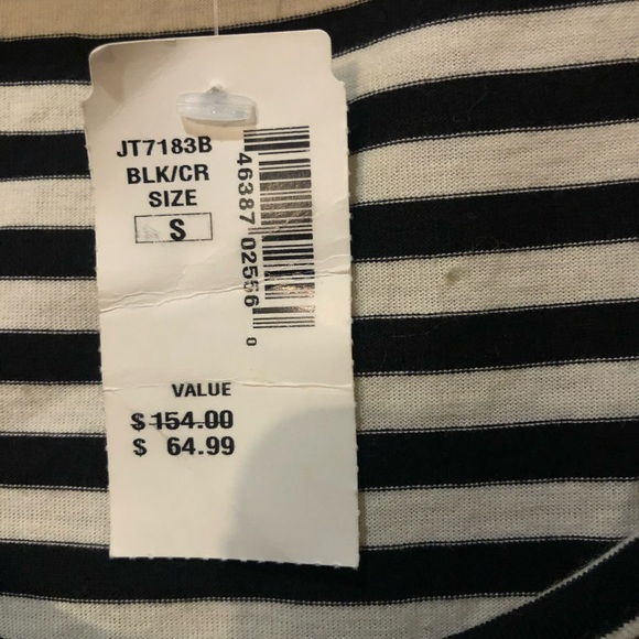 Stripe Mini Dress size Small Ruffle hem NWT - Picture 7 of 7